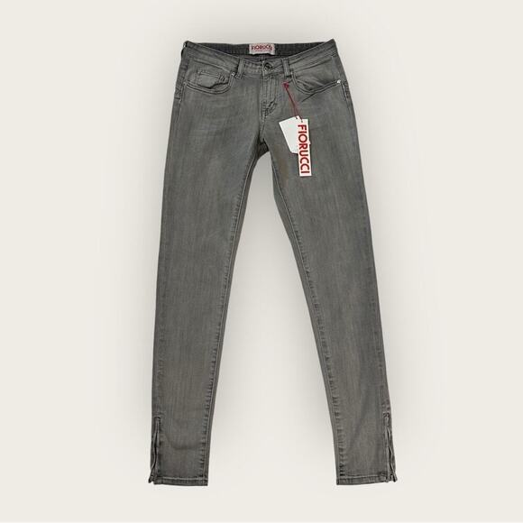 NWT | Fiorucci | Skinny Jeans | Gray Wash | Size 28 - Picture 1 of 16